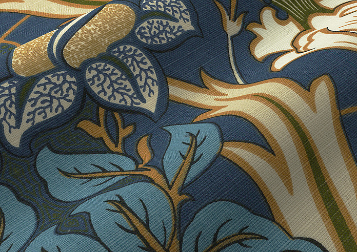 Acanthus, Navy - Roman Blind - Image 4